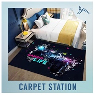 PlayStation Gaming Controller XBOX Design Carpet Velvet Hiasan Bilik Gaming Alas Kaki Besar E-Sport 