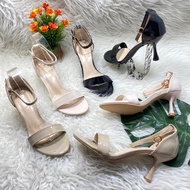 High heels 7cm by TMT ankle strap semigloss heels Import high quality fashion shoes women's high hee