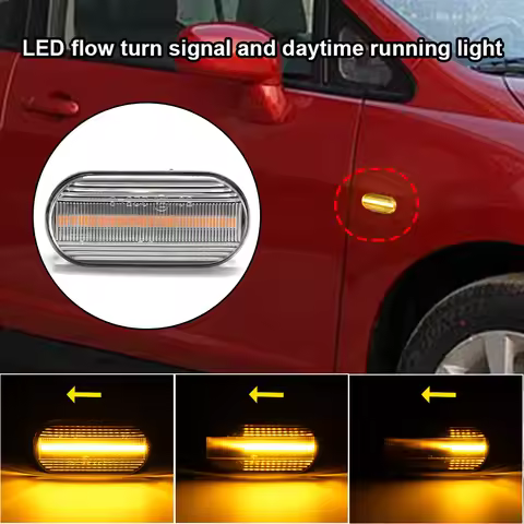 For Nissan Cube Z11 Tiida C11 Note E11 NE11 Micra K12 NP300 Navara D40 Qashqai J10 Car Dynamic Side 