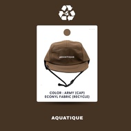 AQUATIQUE - CAP - ECONYL ARMY - หมวกดำน้ำ หมวกเล่นน้ำ หมวกเซิร์ฟ เดินป่า แคมป์ปิ้ง กันแดด กันยูวี กิ