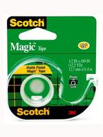 3M - Magic Tape Isolasi Transparan Cat dengan Dispenser Kecil 1/2 Inch x 12.5 Yd