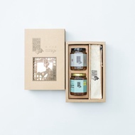 【影饗禮盒】純干貝拌醬 及 秘製干貝燒 各一瓶 及 日式筷架組