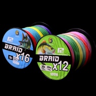 BingoLife PE Braided FishingTALI X12 X16 100m Strong 11.3kg~115kg Abrasion Resistant For Big Sea Fis