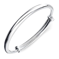 Chan Wah Malaysia Jewellery Pure Silver 925 Original Sterling Silver Bangle Bracelet for Women Korean Style Gelang Tangan Perempuan Viral Murah Gelang Tangan Silver Korea Cop 916 Royal Bracelet Gifts for Women Party Accessories Malaysia Ready Stock