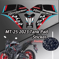 Motorcycle Tank Pad Protector Leather Sticker Decals Accessories For YAMAHA MT25 MT-25 MT 25