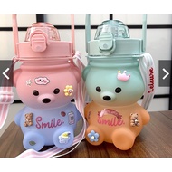 Gradation Bear Drink Bottle/Gradation Viral Drink Bottle 1.1 L Free Sticker