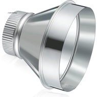 Galvanized Steel 7" to 4" Duct Reducer Adapter Round Crimped Pipe for HVAC Ventilation System Air Du
