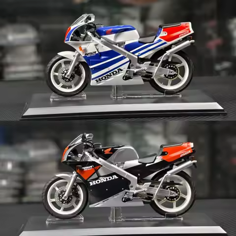 Diecast Aoshima Qingdao 1:12 Scale Honda NSR 250R 1989 Motorcycle Car Model