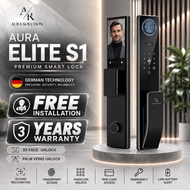 AURA ELITE S1 Smart Lock Malaysia | CNC Premium Material | Palm Veins | 3D Face Unlock | Live CCTV