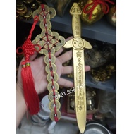 Seven-star coin coin to transform into feng shui town and fortune in bronze 24cm 27cm