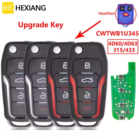 HE Modified 315/433MHz CWTWB1U311/322/345 Car Remote Key For Ford Escape Focus Edge Ranger Mustang F
