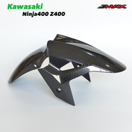 บังโคลนหน้า Ninja400 JMAX ตรงรุ่น ลายฟิล์มคาร์บอน 6D