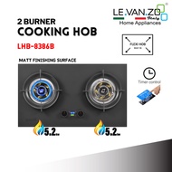 LEVANZO 2 Burner Cooking Hob - LHB-8386B
