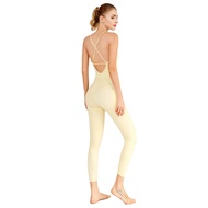 Antenna Yoga Jumpsuits and Jumpsuits for Women Gym Running Dance Workout Nylon Back Crossover Side P