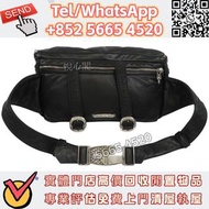 ♻️全港頂價回收CHROME HEARTS Flareny扣環雙肩包 純銀 925銀 皮革 Chrome Hearts克羅心 純銀 22K金 黑白鑽石 藍寶石 綠寶石 克羅心項鏈 吊墜、十字架、愛心墓