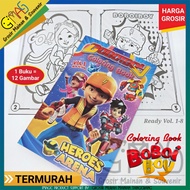 Boboiboy Coloring book Series Coloring book