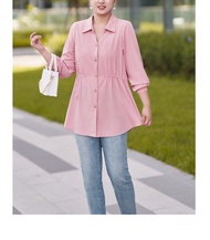 áo sơ mi form dài 2 màu thanh lịch ( thời trang bigsize ) n7-323