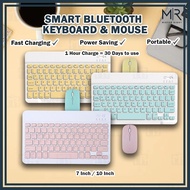 MR Wireless Smart Bluetooth Keyboard and Mouse for IOS&Android Tablets Rechargeable papan kekunci te