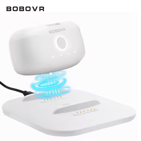 BOBOVR Twin Charger Station for B2 Battery Pack Ultra-Thin For M3 Pro Head Strap Replace Battery Com