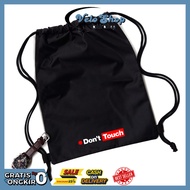 Taslan sports drawstring bag, waterproof font style
