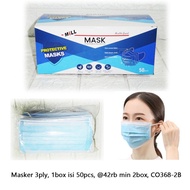 MASKER 3PLY NON HIJAB MASKER 3PLY EARLOOP MASKER 3PLY MASKER 3PLY ISI