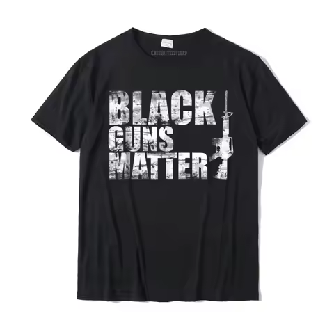 Black Guns Matter AR15 NRA T Shirt 1911 9mm Shooting Lives Tops & Tees Discount Comfortable Cotton M