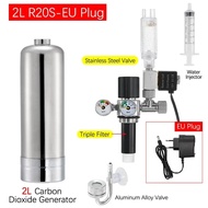 1L/2L Aquarium Carbon Dioxide Generator CO2 Stainless Steel Bottle Reactor Kit for Aquatic Plant Fis