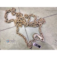 Dây Xích Cẩu Hàng 8mm - 10mm Dài 2.7 Mét Có Móc La Bồi - CÁP THÉP THÁI BÌNH VINA