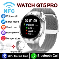 New For HUAWEI Watch 5 Upgrade Smart Watch Men GT5 Pro AMOLED HD Screen Bluetooth Call GPS NFC Heart