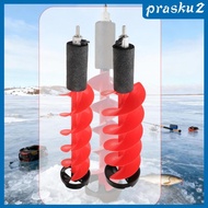 [Prasku2] Ice Drill Auger Ice Fishing Auger Aluminum Alloy Nylon Burrowing Fishing Drill Metal Sturd
