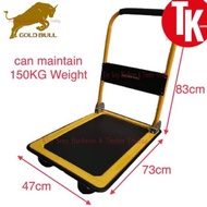 [GOLDEN BULL] TROLLEY/ STEEL PLATFORM TROLLEY WITH EVA HANDLE / TROLLEY ANGKAT BARANG