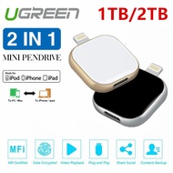 ไดร์ฟแฟลชไดรฟ์1TB 2TB Usb แฟลชไดรฟ์2 In 1แฟลชไดร์ฟสำหรับ Ipone/ipad/pc แฟลชไดร์ฟ Pendrive