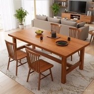 Rectangular Japanese Style Dining Simple Living Room Dining Room Small Apartment Large Board Table T