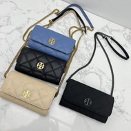 【New Arrival！！】Tory Burch Lady‘s 2023 Counter Latest Willa Series Five Colors Chain Wallet