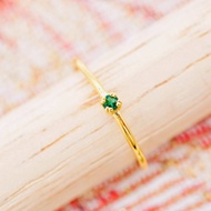 [ 📌พร้อมส่ง ] แหวนพลอยแท้ 💎 แหวนพลอยสีมรกต  ทองคำแท้9K (ทอง37.5%) [9KAR47]