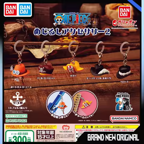 Bandai ONE PIECE Action Figures Model D·Roger Buggy D· Ace Character Hat Gashapon Ornaments Official