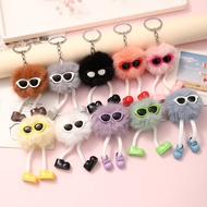 GANTUNGAN Creative Shoe Keychain, Cute Three-Dimensional Cartoon Briquette Doll, Bag Pendant, Car Ke