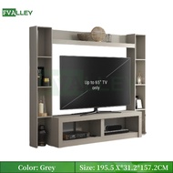 FVALLEY Wall hanging TV Cabinet Up to 65inch TV Cabine With Side Storage TV Stand