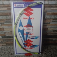 TEAM SUZUKI under cowling Sticker + satria Fu 150 MF front and rear wheel rim trim original SGA