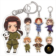 Anime Manga Keychain Axis Powers Hetalia Anime Ivan Alfred Arthur APH Acrylic Cute Cute decorative a
