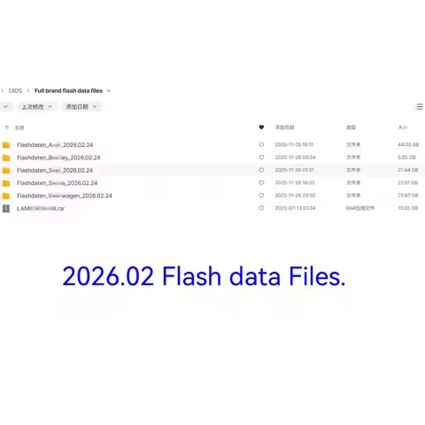 [2026.02.14]Latest Flashdaten ECU Firmware Flash Data Files For VW for AUDI for SEAT for SKODA