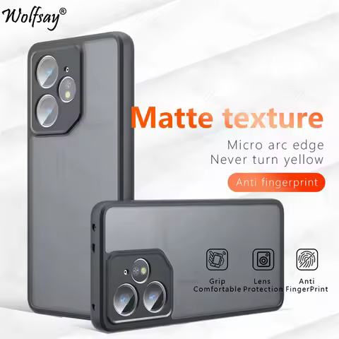 Matte Transparent Phone Case For Realme Neo 7 Case Anti-knock Matte Full Edge Back Cover For Realme 