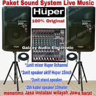Paket Sound Speaker HUPER 15inch ( Best II ) Original