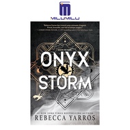 Onyx Storm The Empyrean 3หนังสือปกอ่อนโดยรีเบคก้า Yarros หนังสือภาษาอังกฤษดั้งเดิม