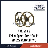 Enkei Sport Rim Set - Gold 5 Leg Kaki SP522 5 Inch 1.6x1.6 17'' SP 522 5 Inchi 160 17 Yamaha Aerox NVX 155 NVX155 V1 V2
