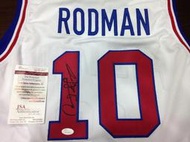 [J.K 收藏館 ] NBA 公牛隊3連霸Dennis Rodman  2011年名人堂簽名球衣附JSA認證!
