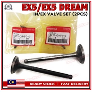 HONDA EX5 / EX5 DREAM - IN / EX Valve Set / Intake / Exhaust Valve - [14711-GN5-912] [14721-GF6-010]