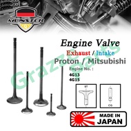 (1pc) Münster Engine Valve Exhaust (33.0mm) / Intake (26.0mm/31.0mm) Proton Saga Iswara LMST Wira 1.