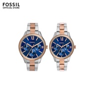 Fossil Men's Rye Analog Watches ( BQ2736SET ) - Quartz, Silver Case, 42 MM Round Dial,  Two Tone Sta