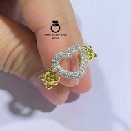 แหวน 0328 รุ่นฟรีไซส์ หนัก 1 สลึง เพชรทองเคลือบแก้ว แหวนทองเคลือบแก้ว ทองสวย แหวนทอง แหวนทองชุบ แหวนทองสวย